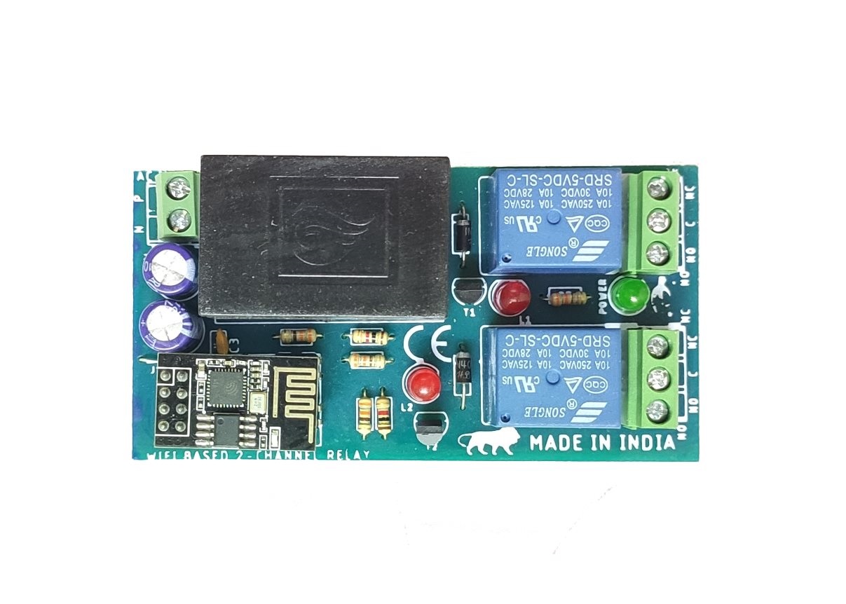 WI-FI Control 2-Channel Relay Board 